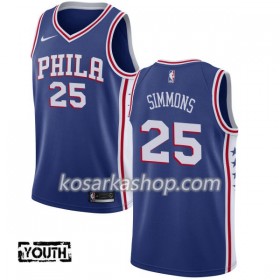 Dres Philadelphia 76ers Ben Simmons 25 Nike 2017-18 Plava Swingman - Dječji